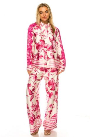 SET BLUSA & PANTALON FLORAL