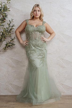 VESTIDO PLUS BORDADO CANUTILLO