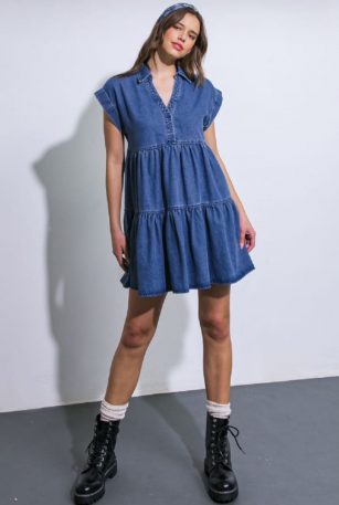 VESTIDO CIRCULAR MEZCLILLA