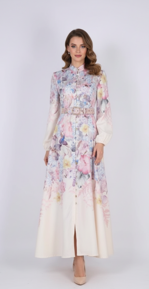 VESTIDO CON ESTAMPADO FLORAL