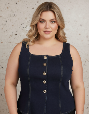 CHALECO BOTON (PLUS)