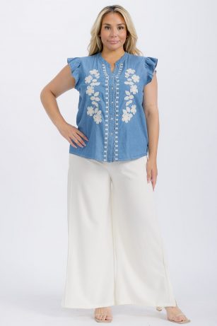 BLUSA BORDADA (PLUS)