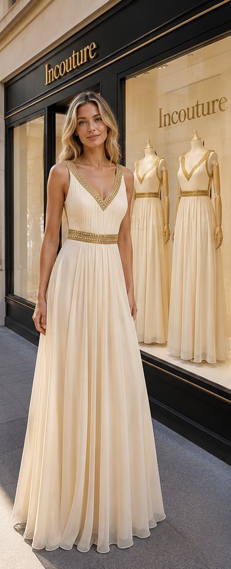 VESTIDO PLISADO CON PEDRERÍA - Imagen 4