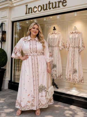 VESTIDO DE COCTEL CON ESTAMPADO