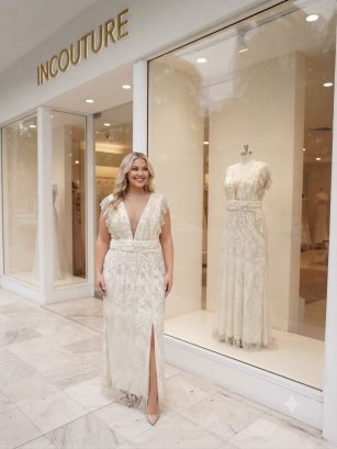 VESTIDO DE TUL BORDADO CON LENTEJUELA PLUS