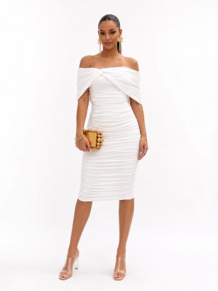 VESTIDO DRAPEADO CAMPESINO
