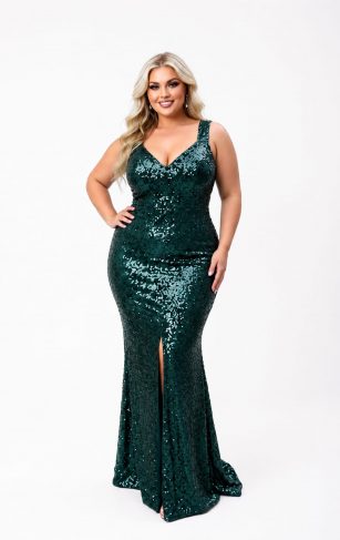 VESTIDO DE LENTEJUELA PLUS